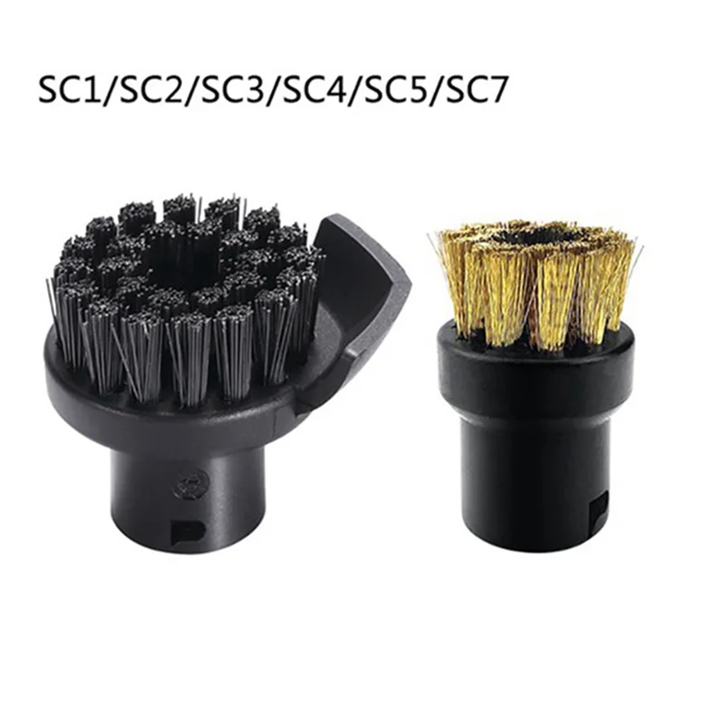 B64B-10X ل Karcher SC2 SC3 SC4 SC5 CTK10 CTK20 نافذة فوهة مكشطة فرشاة مستديرة للمرايا نظافة البخار ، رطوبة نظيفة