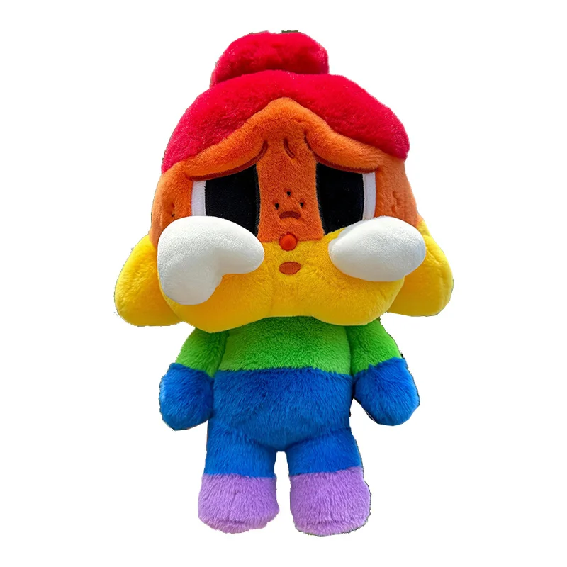 Popmart Crybaby Cheer Up Rainbow Crying Baby Plush Doll Pendant School Bag Backpack Bag Decoration Pendant