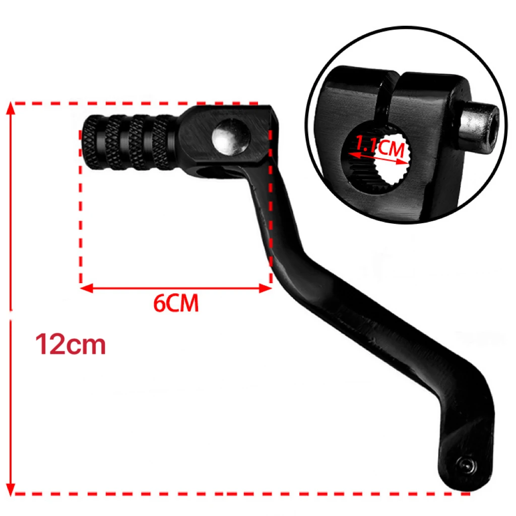 Motorcycle Gear Shift Lever CNC Aluminum Anti-slip Pedal for Dirt Bike Motocross Off-road Transmission Gearbox Stick Shifter Rod