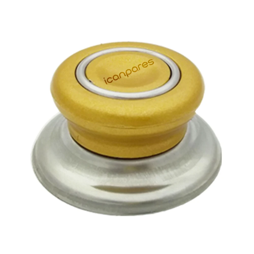 Panci Universal Sahan Pan Tutup Kaca Tutup Lubang Uap 22 Cm dan Nampan Pegangan Kuning Emas