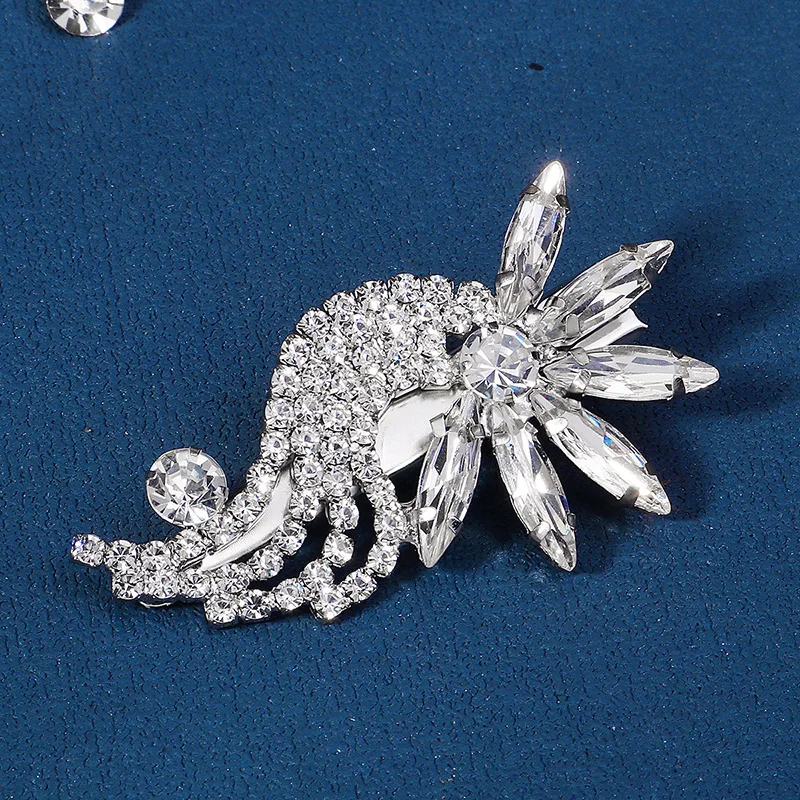 Zirkon Haarnadeln Frauen Kristall Haarschmuck Mode Haars pangen Haar bekleidung Hochzeit Haars pangen Schmuck Zubehör – Detail 16