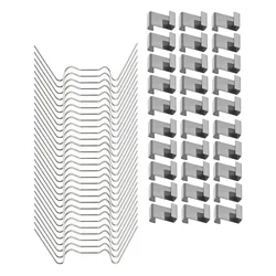 100-częściowe klipsy Z do szklarni Przewód sprężynowy Mocowanie szyby ze stali nierdzewnej Nakładka na przewód typu W