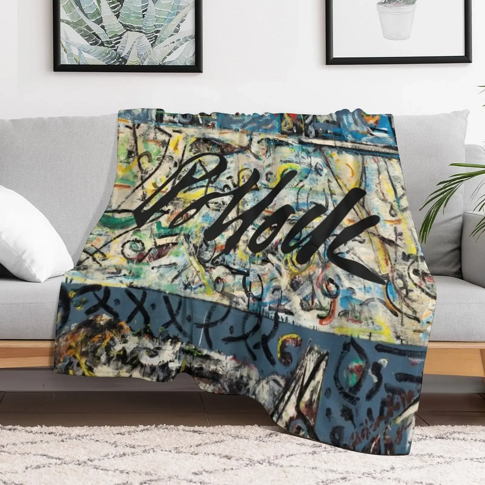 Guardians of the Secret by Jackson Pollock Throw Blanket Anti Shedding Soft Fuzzy Blanket for Home