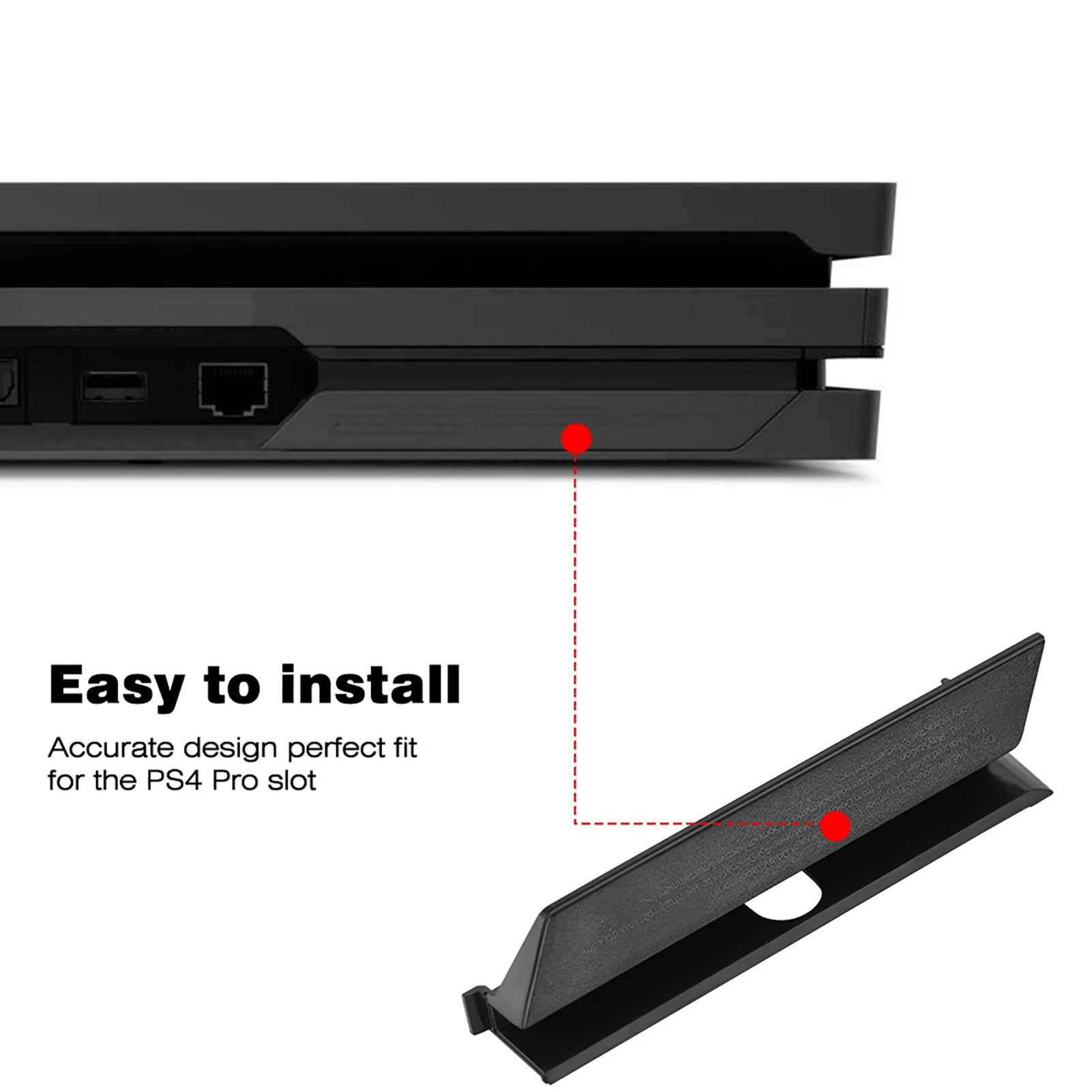 Hitam plastik HDD Hard Drive Slot penutup pintu Flap untuk Sony PS4 Pro konsol Slot penutup pintu Flap Slot