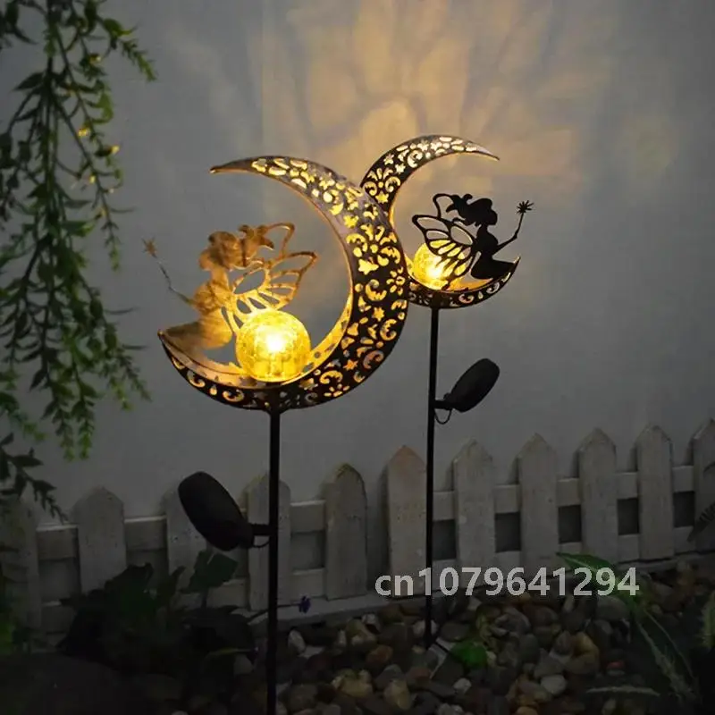 

Led Solar Lights Outdoor Waterproof Moon Fairy Lawn Garden Solar Lamps for Pathway Landscape Courtyard Garland Decoration Stakes