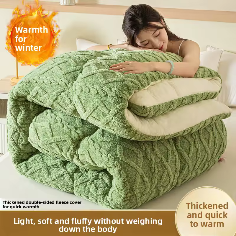 양털 벨벳 겨울 이불