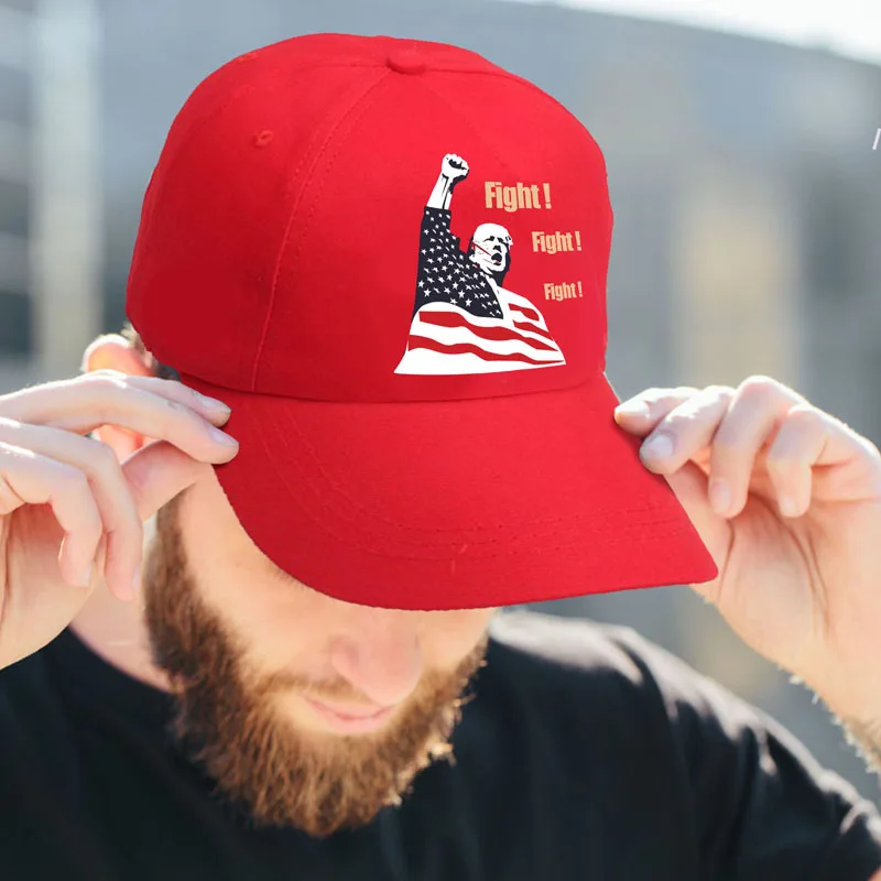 Men'S and Women'S Baseball Caps Classic Presidential Embroidery Sports Dad Hat Adjustable Red Baseball Cap