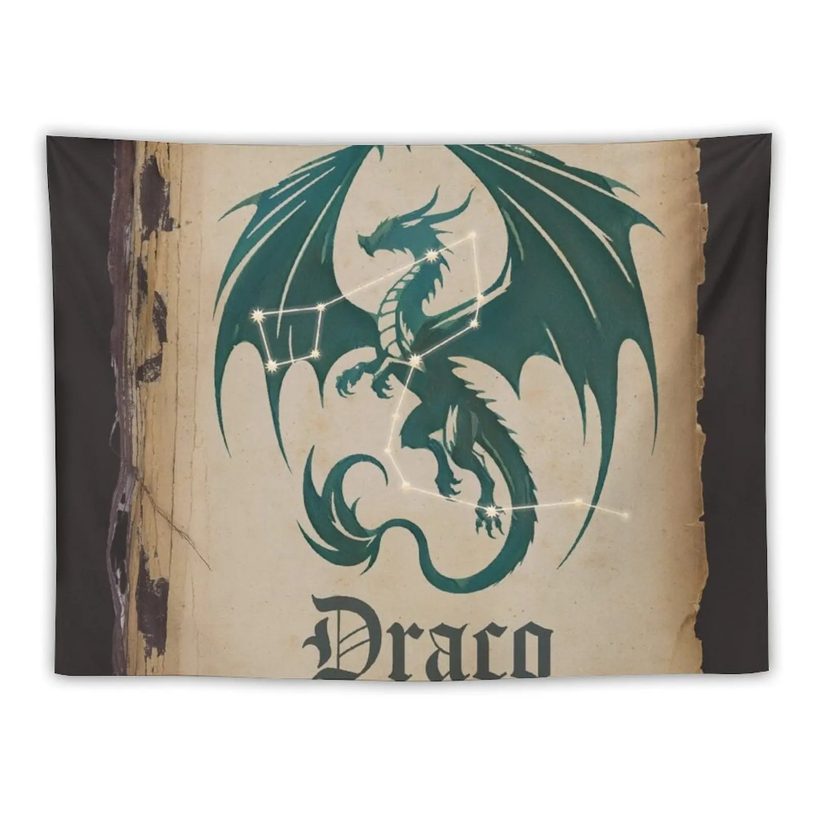 

Draco Star Constellation Dragon Tapestry Aesthetic Room Decor Korean Custom Wall Hangings Decoration Tapestry