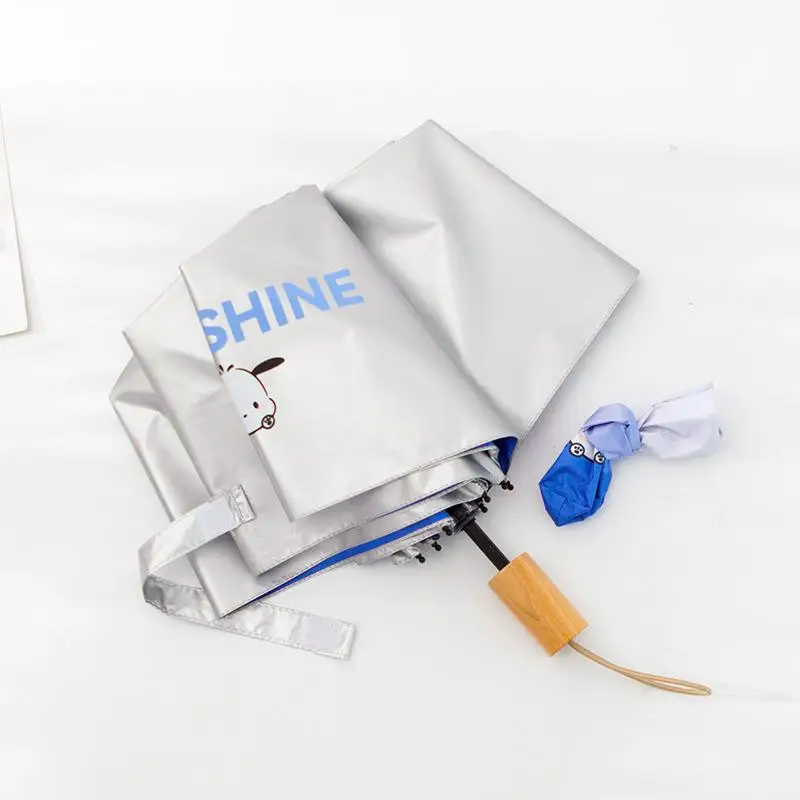 

Sanrio Pochacco Parasol Umbrella Hot Selling Item New Product Kawaii Cartoon Anime Portable Children Adult Outdoors Campus