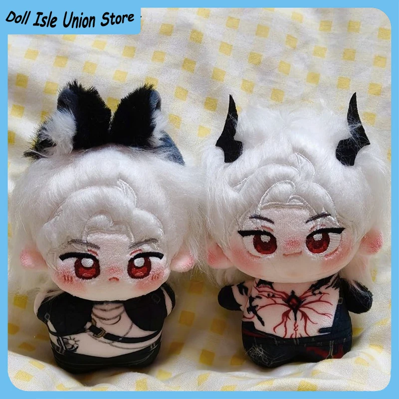 

Sylus 10cm Love and Deepspace Mini Q Version Prited Nunu Body Cotton Doll Plush Stuffed Toy Cosplay Anime Figurine Plushie