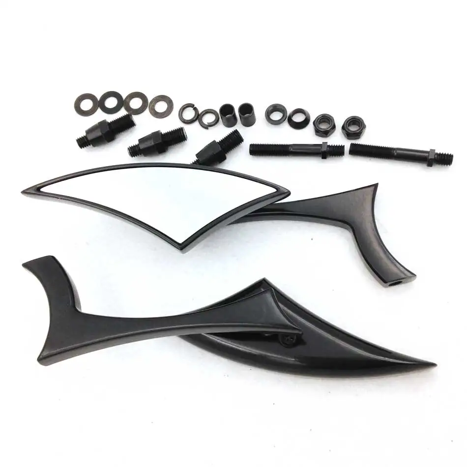 Mini espejos retrovisores para motocicleta Suzuki Savage Intruder Volusia Boulevard, hoja de lanza para Harley Softail, aplicación personalizada