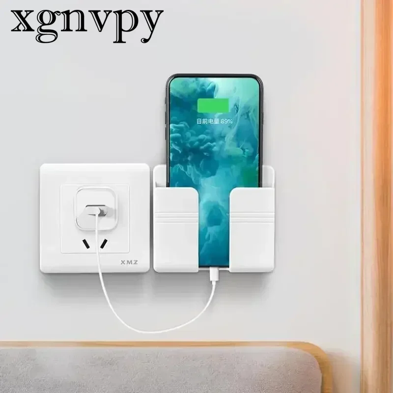 xgnvpy Remote Control Storage Box Simple Punch Free Table Side Wall Hanging Air Conditioner Remote Board Bedside Phone Holder