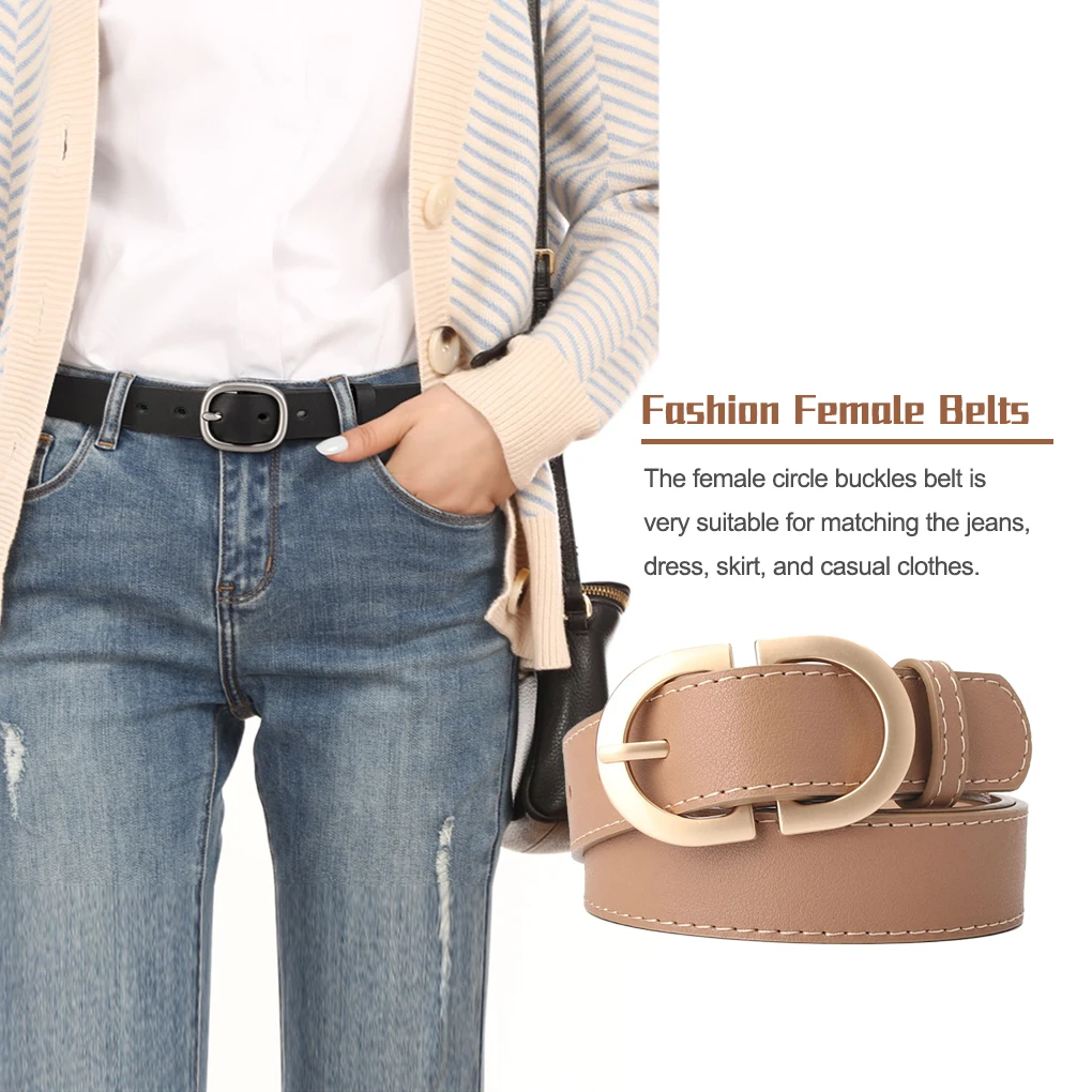 Female Belt PU Adjustable Casual Fashion Waist Band Festival Birthday Wedding Party Jeans Skirt Decoration Women