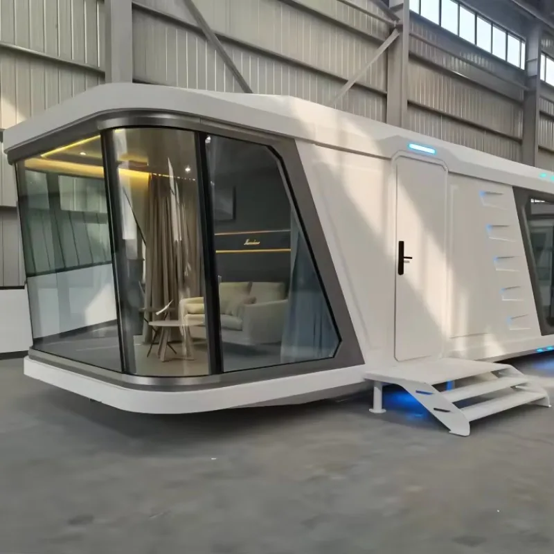 Villa mobile Prefab Sleeping Pod Steel House contro la piccola casa intelligente della Corea del Sud