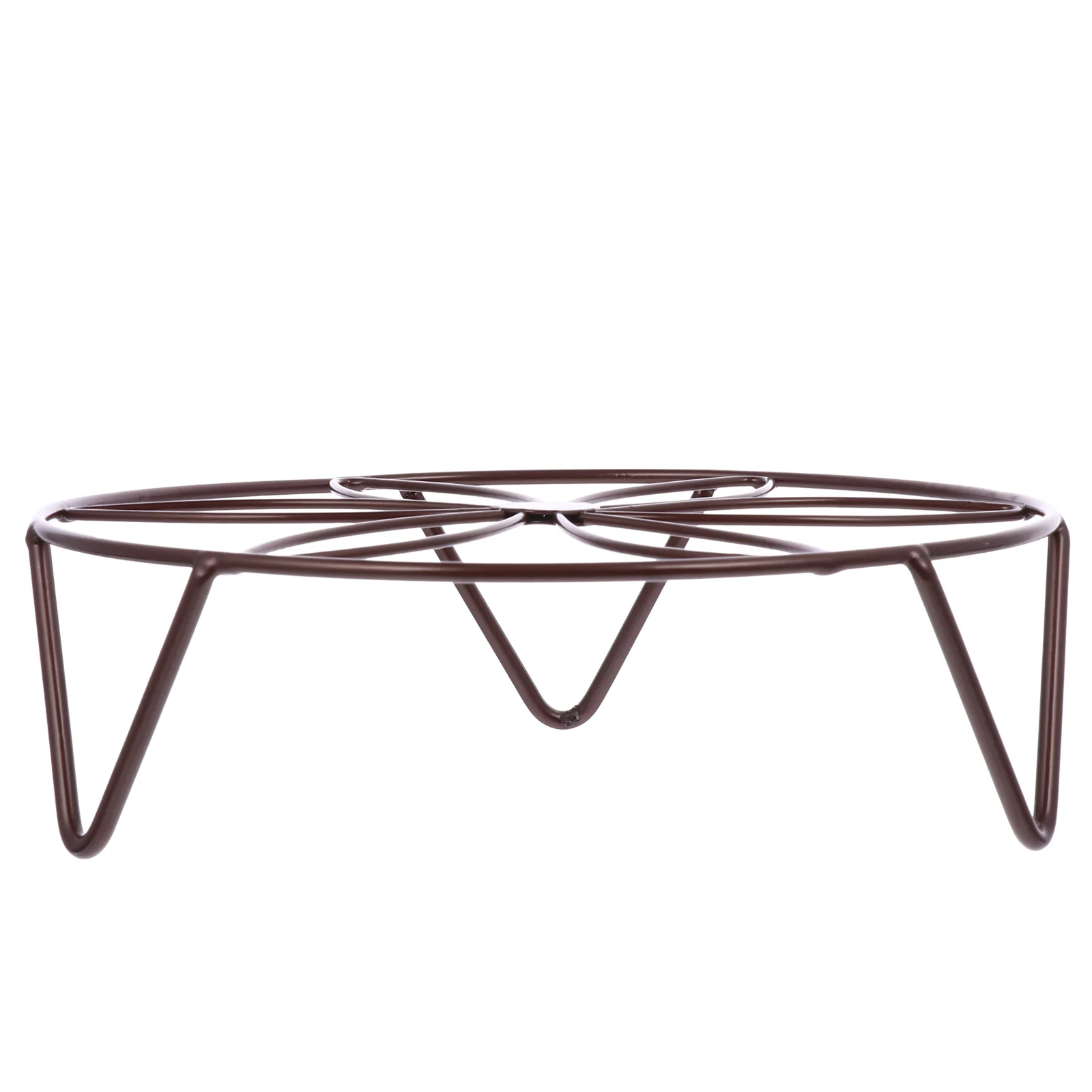 

Iron Flower Pot Stand Strong Load-bearing Retro Hollow Design Stable for Flowers Plants Balcony Garden Living