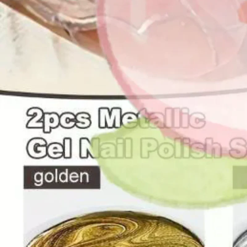2 Stuks Metallic Geschilderd Gel Nagellak 3D Professionele Elastische Geschilderd Lijm Vernis Lak Tekening Lijm Nail Art Decoratie