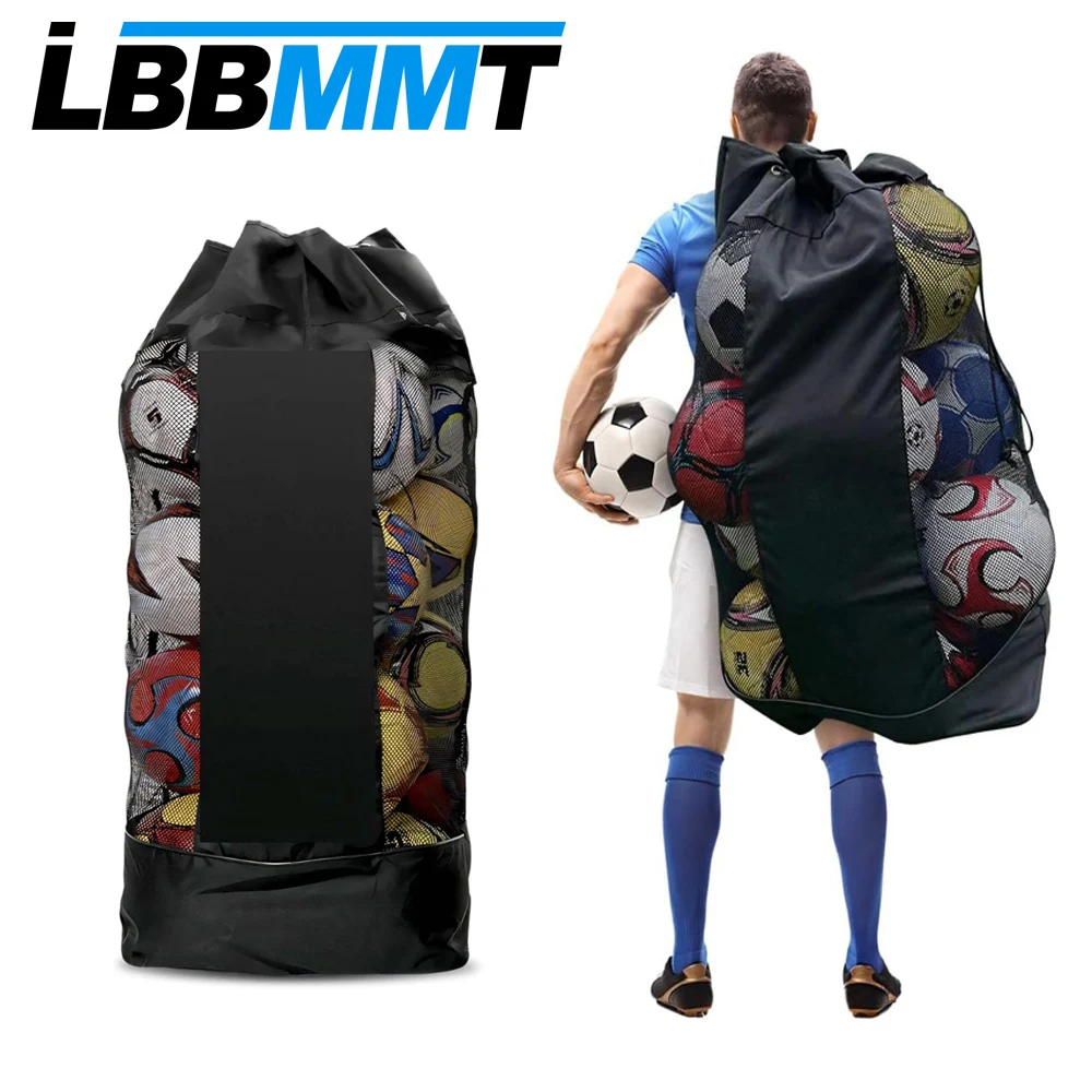 

Сверхмощная сетчатая сумка для мячей с регулируемым плечевым ремнем, мультиспортивное хранилище для баскетбола, футбола, волейбола, снаряжения для плавания