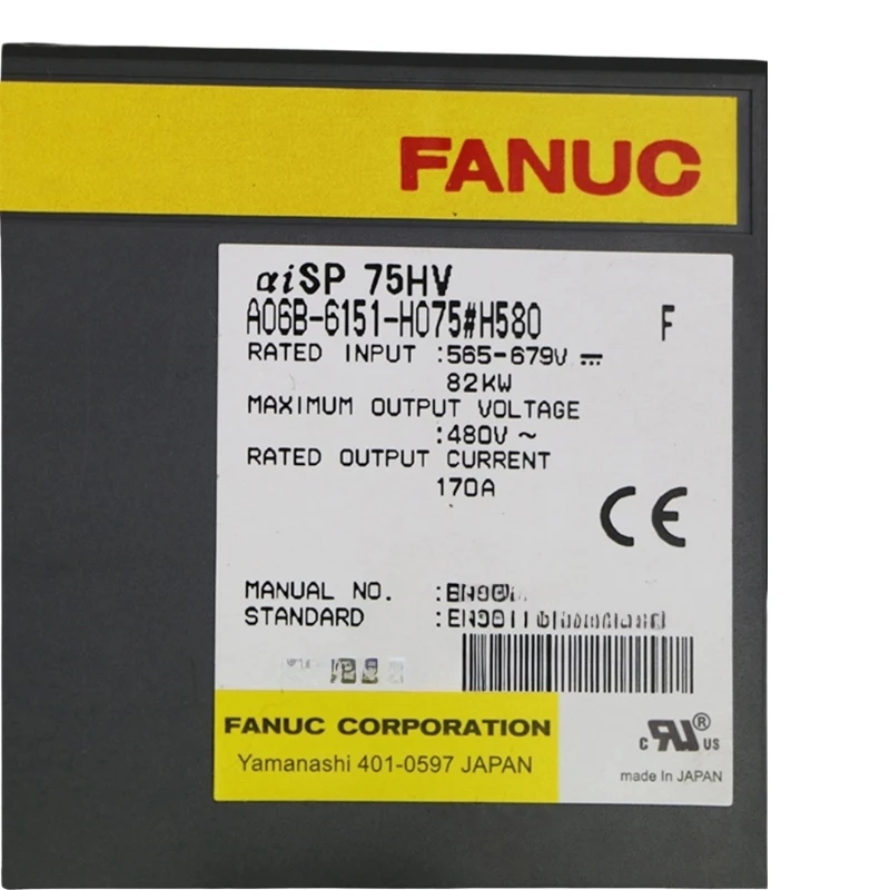 Fanuc A06B-6151-H075#H580 Spindle Amplifier Tested ok Fast Shipping