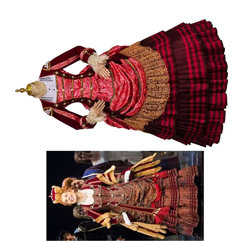 

Musical The Phantom Of The Opera Carlotta Cosplay Costume Victorian Gorgeous Bustle Dress Theatre Broadway Queen Ball Gown