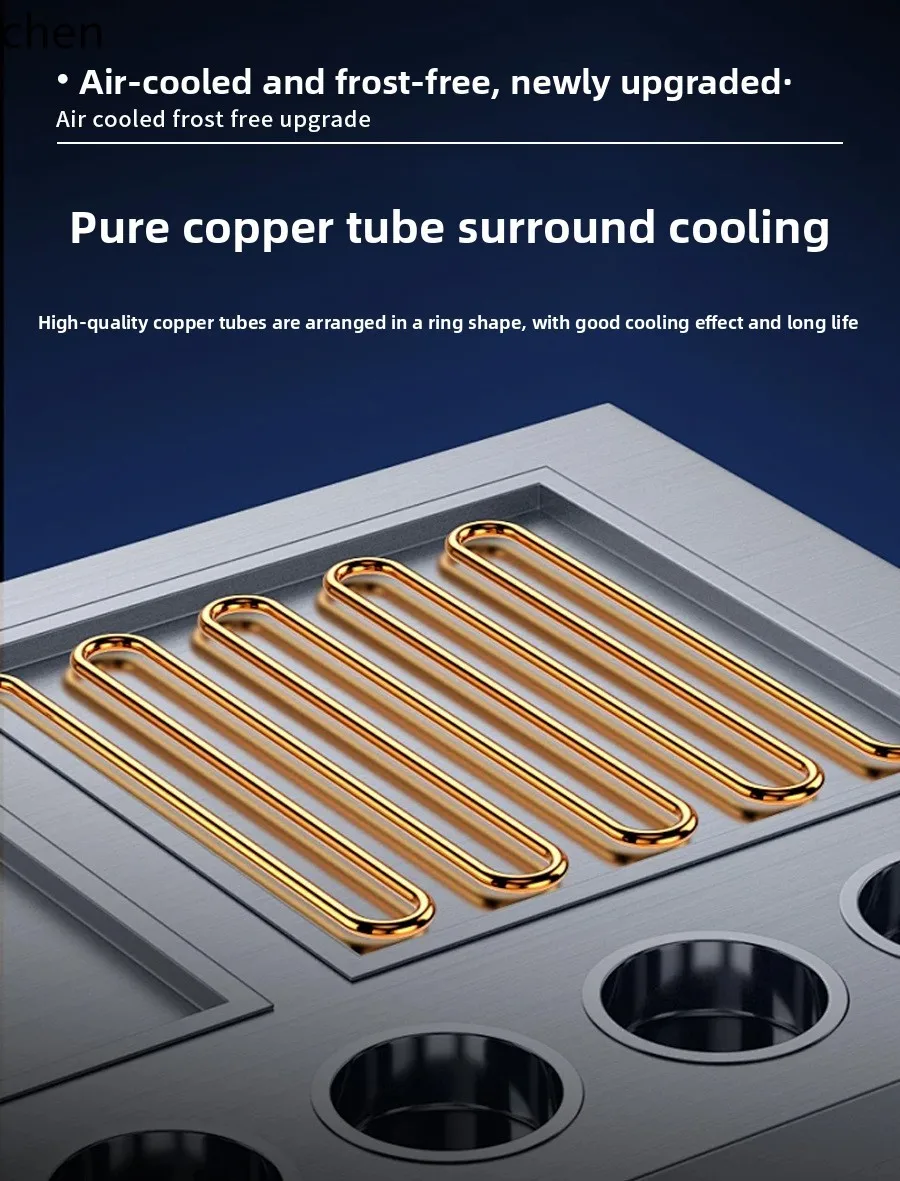 Ladka chłodnicza HXL z szufladami, stół roboczy, lodówka kuchenna, stół roboczy z chłodziarką, zamrażarka