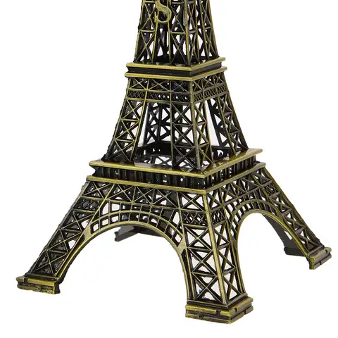 6pcs Alloy Mini Eiffel Tower Statue Metal Vintage Desktop Ornament Home Office Decoration Gift For Bookshelf