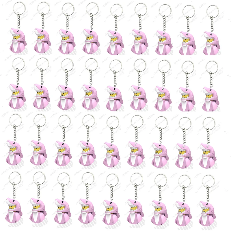 子供のためのDIYビルディングブロックおもちゃ,キーホルダーシリーズ,ピンクのサメ,3Dモデル,クラシック映画,子供へのギフト,ベストセラー