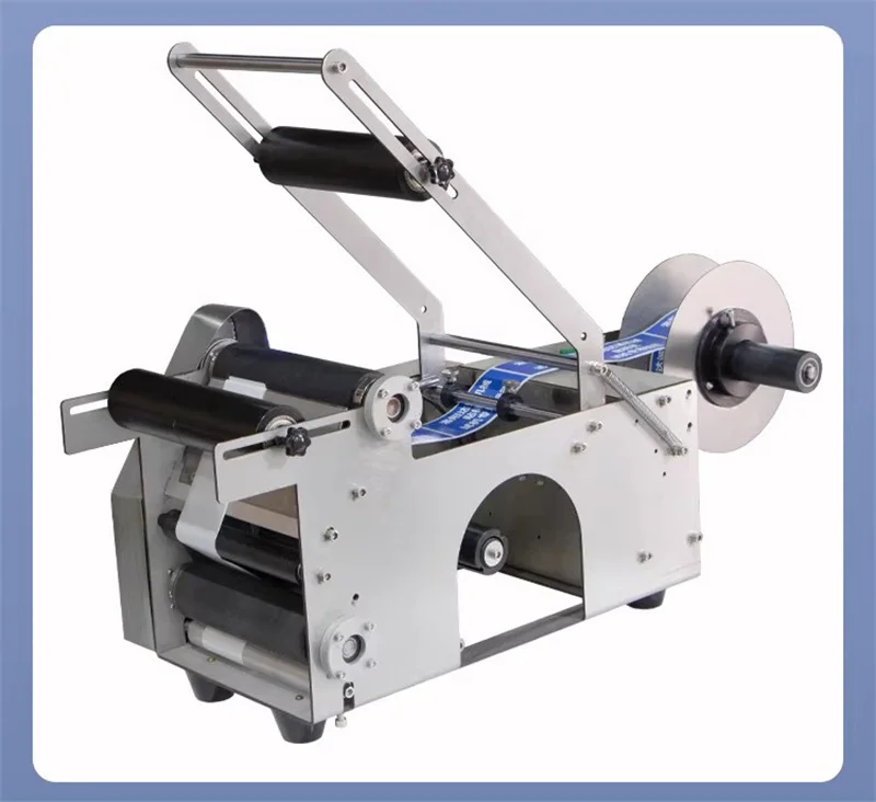 Professional Round Bottle Labeling Machine Electric 220V Semi-automatic Round Bottles Label Sticking Machine Commercial