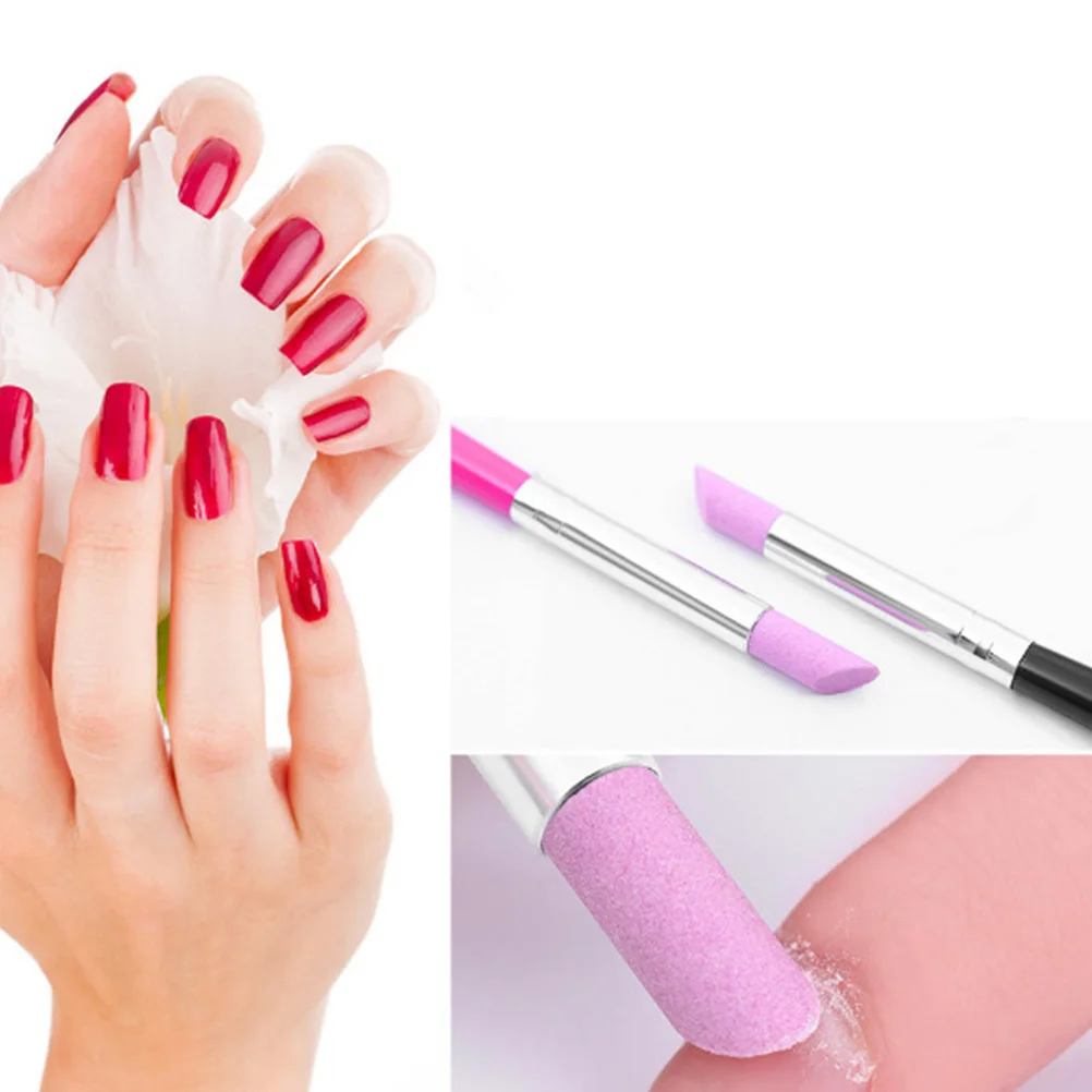 

Набор из 6 пилочек для ногтей, профессиональные полировочные ручки с керамическими насадками для удаления омертвевшей кожи, для гладкого дизайна ногтей, прост в использовании