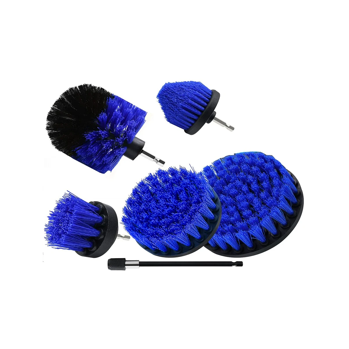 

Drill Brush Attachment Set Power Scrubber Brush with 1Pcs Extend Long Attachment, Drill Scrub Brush for Cleaning,A