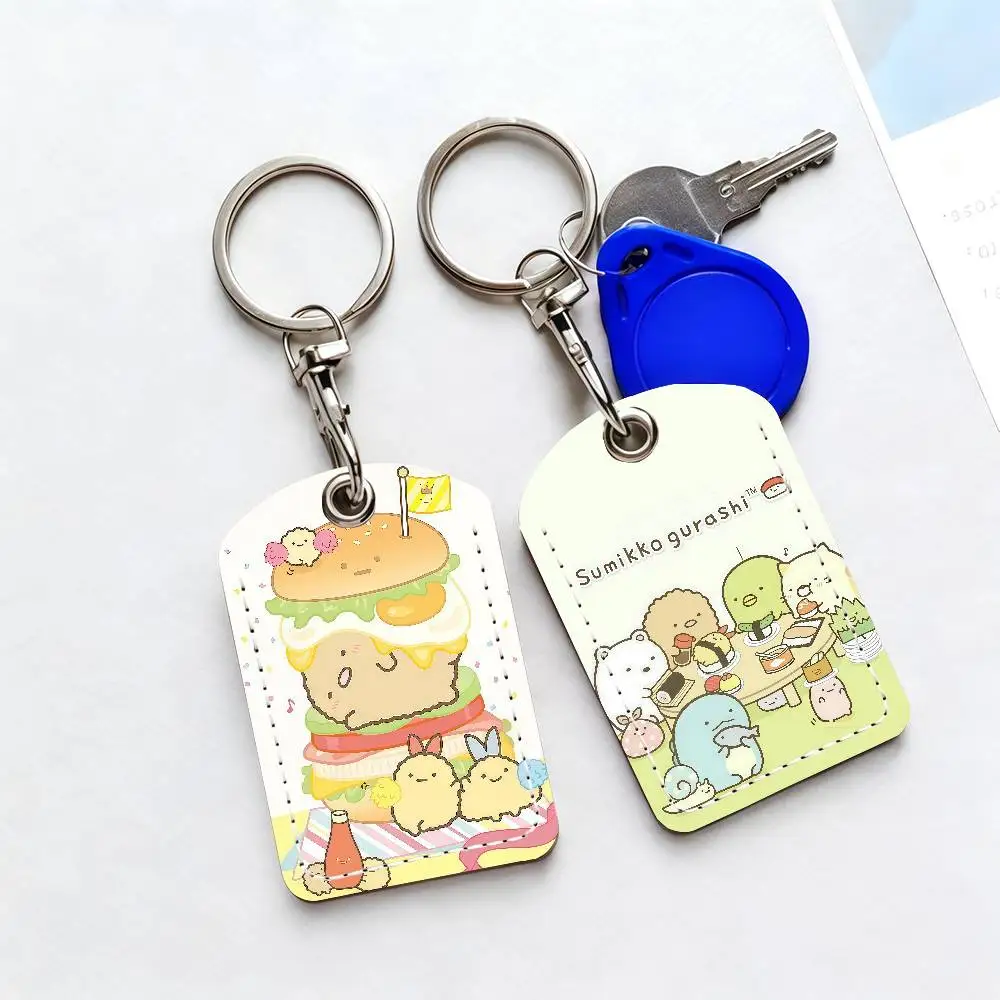Cartoon S-Sumikko G-Gurashi Card Holder Suitable For Bank Access Library  Parking Bus Subway And Keychain