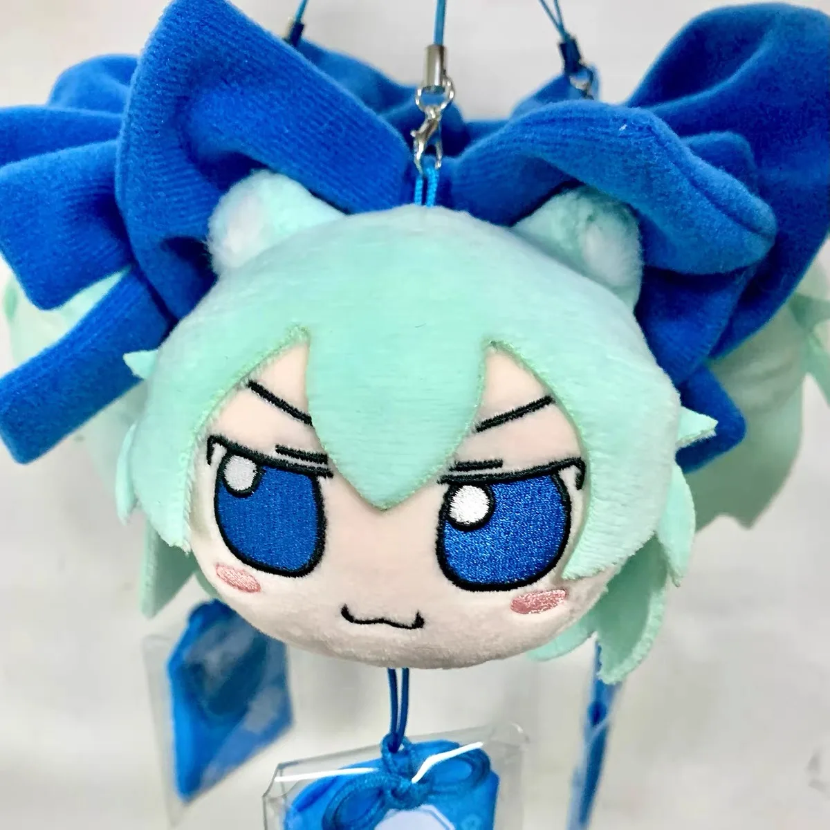 10cm TouHou Project Cirno Plush Toys Cute Soft Stuffed Fumo Cosplay Keychain Pillow Dolls For Kid Birthday Christmas Gift