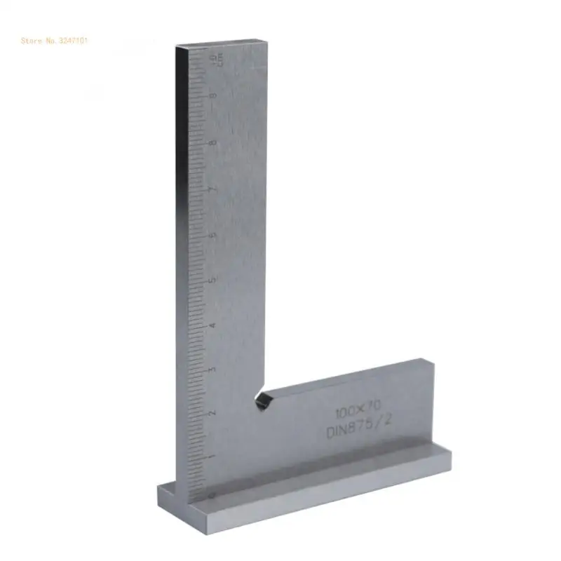 

Ruler with Base 90 Degree Carpenter Square with Scale Woodworking Ruler Machinist Square L Ruler Dropship