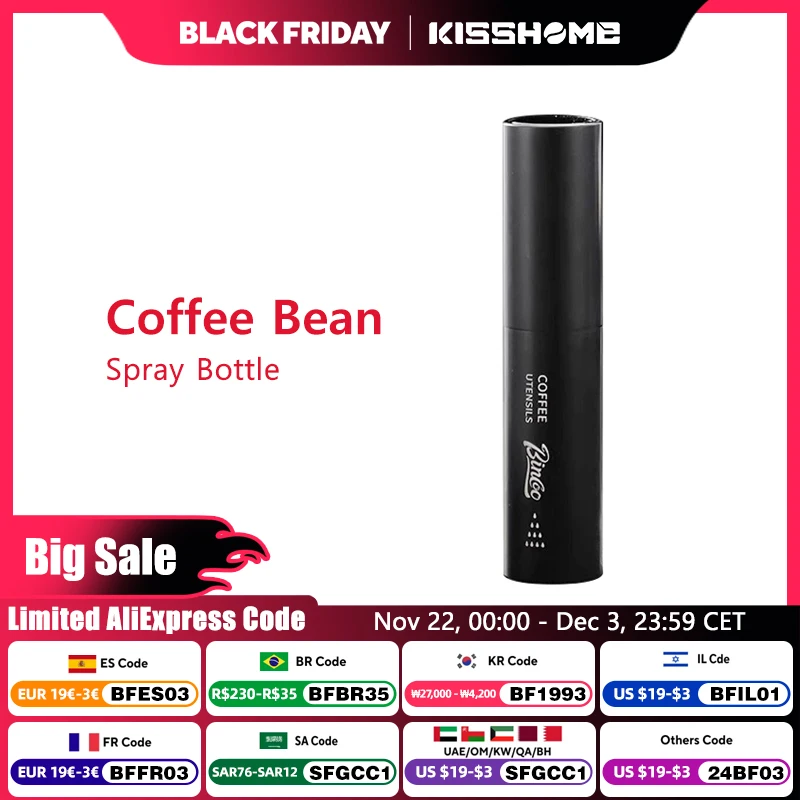 Coffee Bean Spray Bottle Portable Humidifier Powder Anti Fly And Static Electricity Mini Sprayer Espresso Grinder Accessories