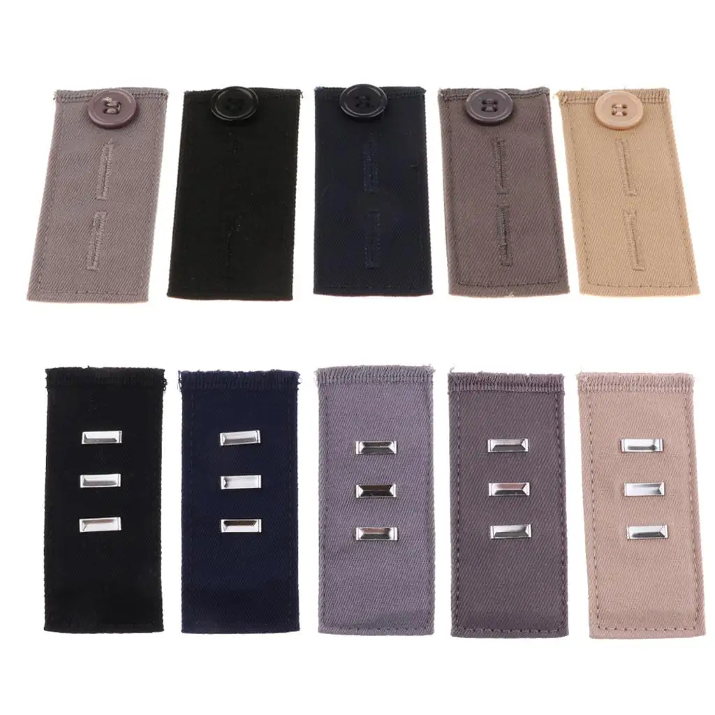 Jeans Waistband Extender Button Hook Clasp Adjustable Extension Buckle for Early Pregnancy Pants