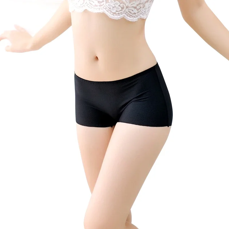 

Sexy Women Soft Seamless Safety Short Pants Summer Under Skirt Shorts Soft Comfortable Ice Silk Breathable Short Tights for Girl