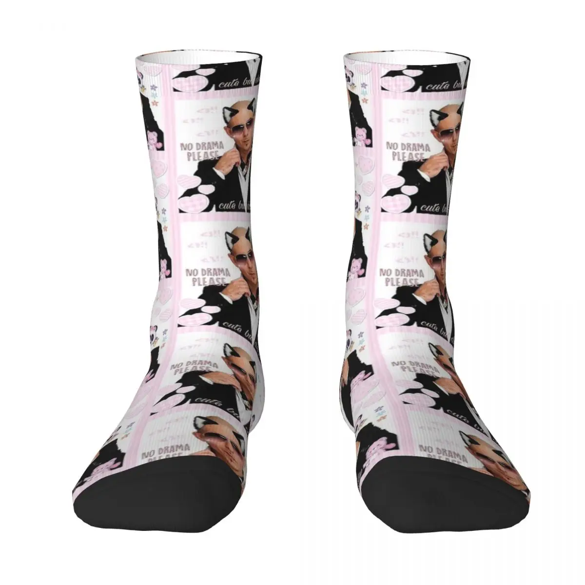 Mr. Worldwide Says To Live Laugh Love Socks Spring Pitbull American Rapper Stockings Men Socks Skateboard Anti Skid Socks