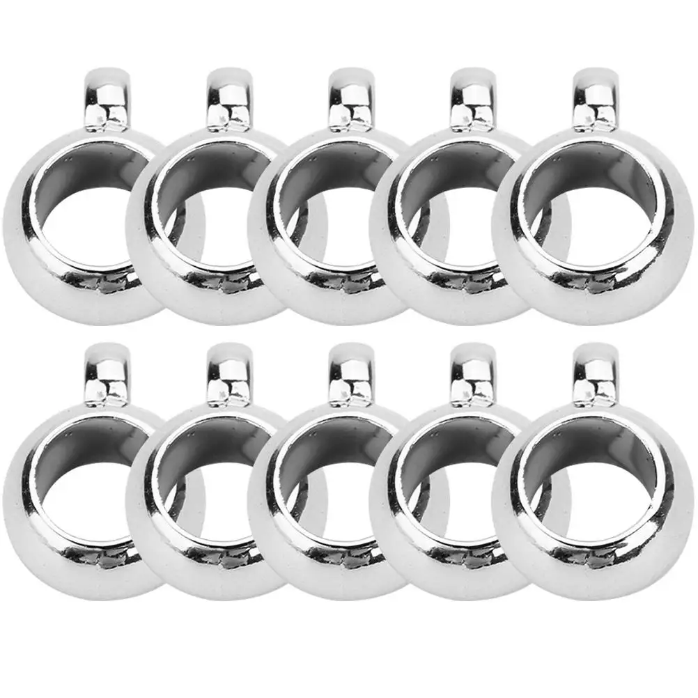 

200 Pcs Pendant Accessories Beads Bracelet Large Hole Charm Jewelry Spacer Bail Diy Connector Necklace Decorations Metal charms