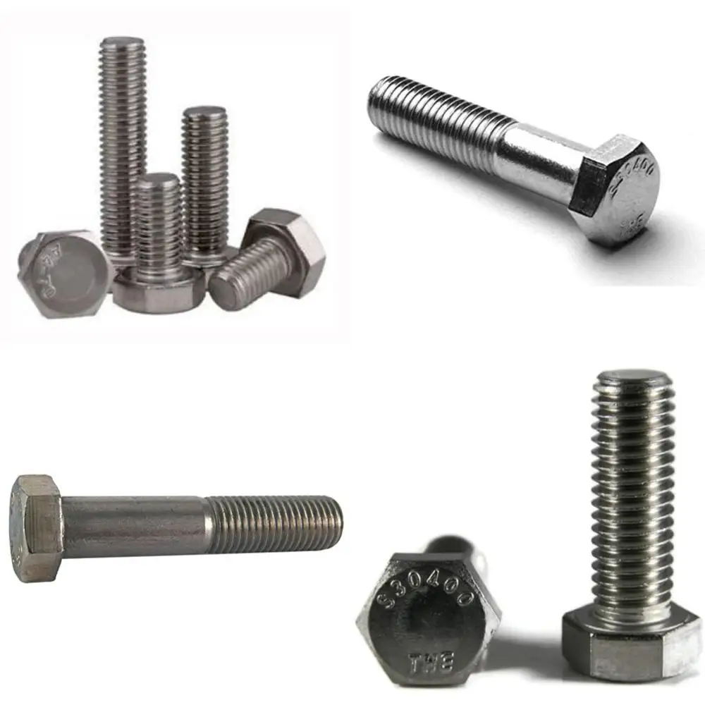 

Нержавеющая сталь 316 M6 x 50 мм, винты с шестигранной головкой и полной резьбой, грубая резьба, упаковка 100 шт., прочные крепежные детали