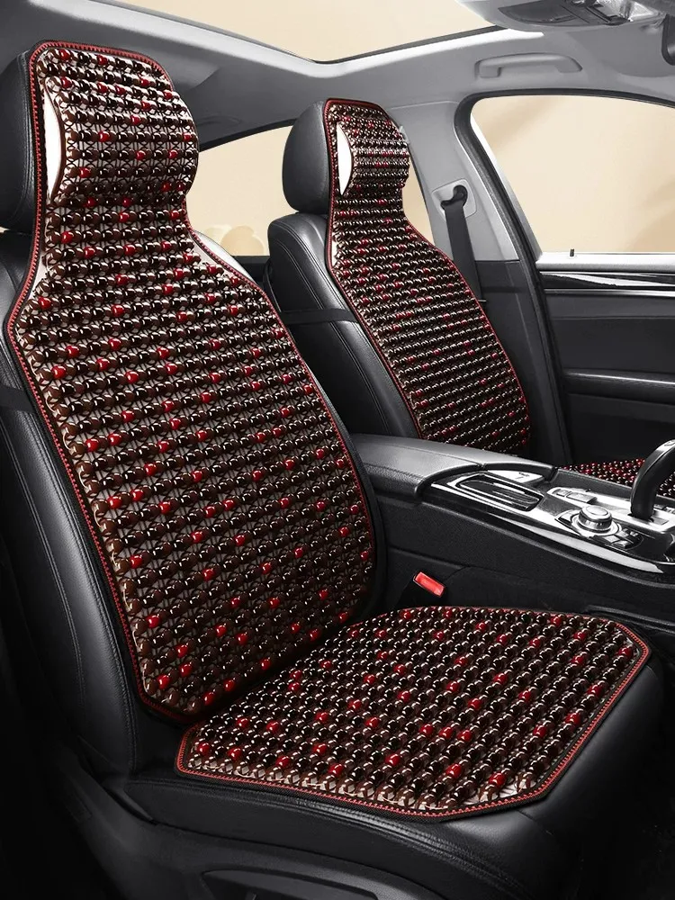 Summer Car  Cushion Single Piece Four Seasons Universal Wood Bead Cool Mat Breathable Truck  Car Pad Comfortable Cushion