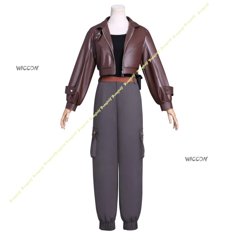Disfraz de Cosplay de Anime, traje de la leyenda de Hei, peluca de LuYe, abrigo, chaqueta de trabajo, pantalones geniales para chica, ropa diaria para mujer, Navidad y Halloween