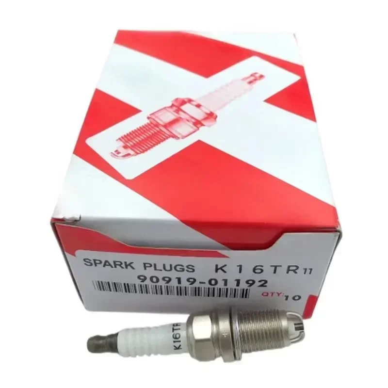 

10pcs 90919-01192 K16TR11 SPARK PLUG SET GENUINE 9091901192 For TOYOTA 4RUNNER, TACOMA, TUNDRA, T100 V6 3.4L 5VZ-FE ENGINE ONLY