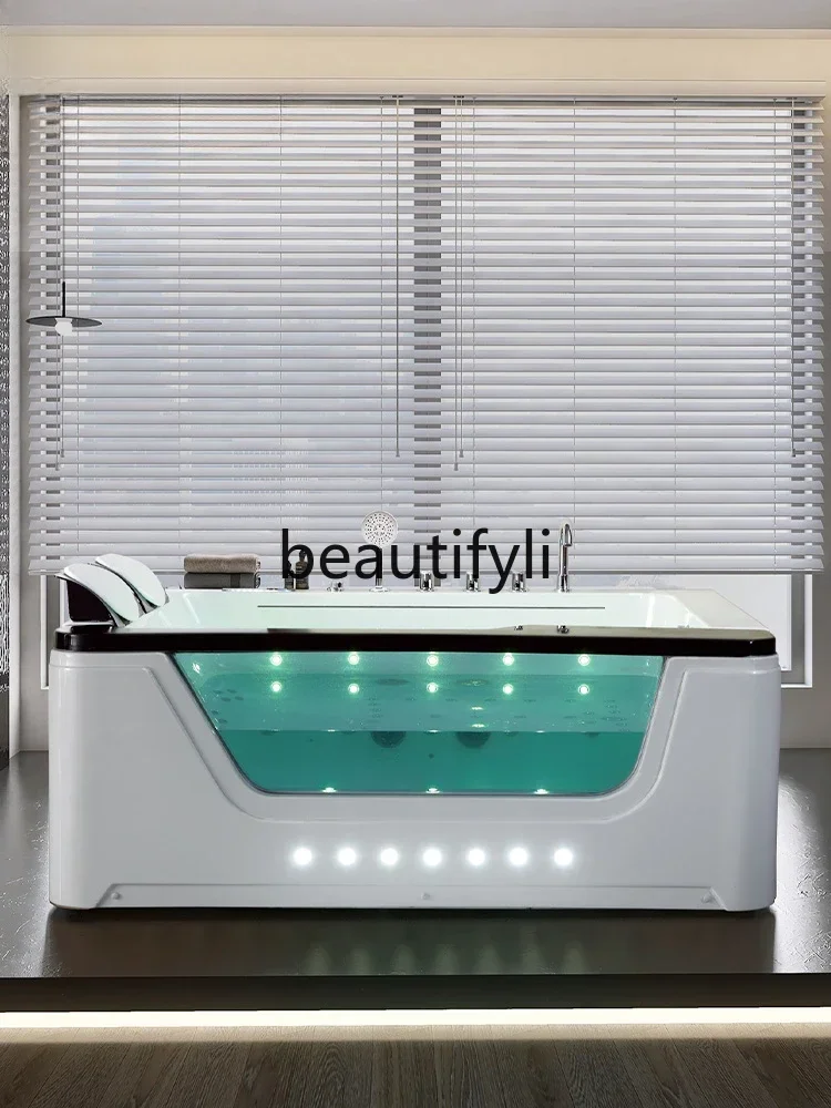 smt03A ss Asmt14 ستارة مائية شلال ذكي لتدليك الأمواج من الأكريليك حوض استحمام للزوجين درجة حرارة ثابتة 1.7 متر 242 حوض استحمام