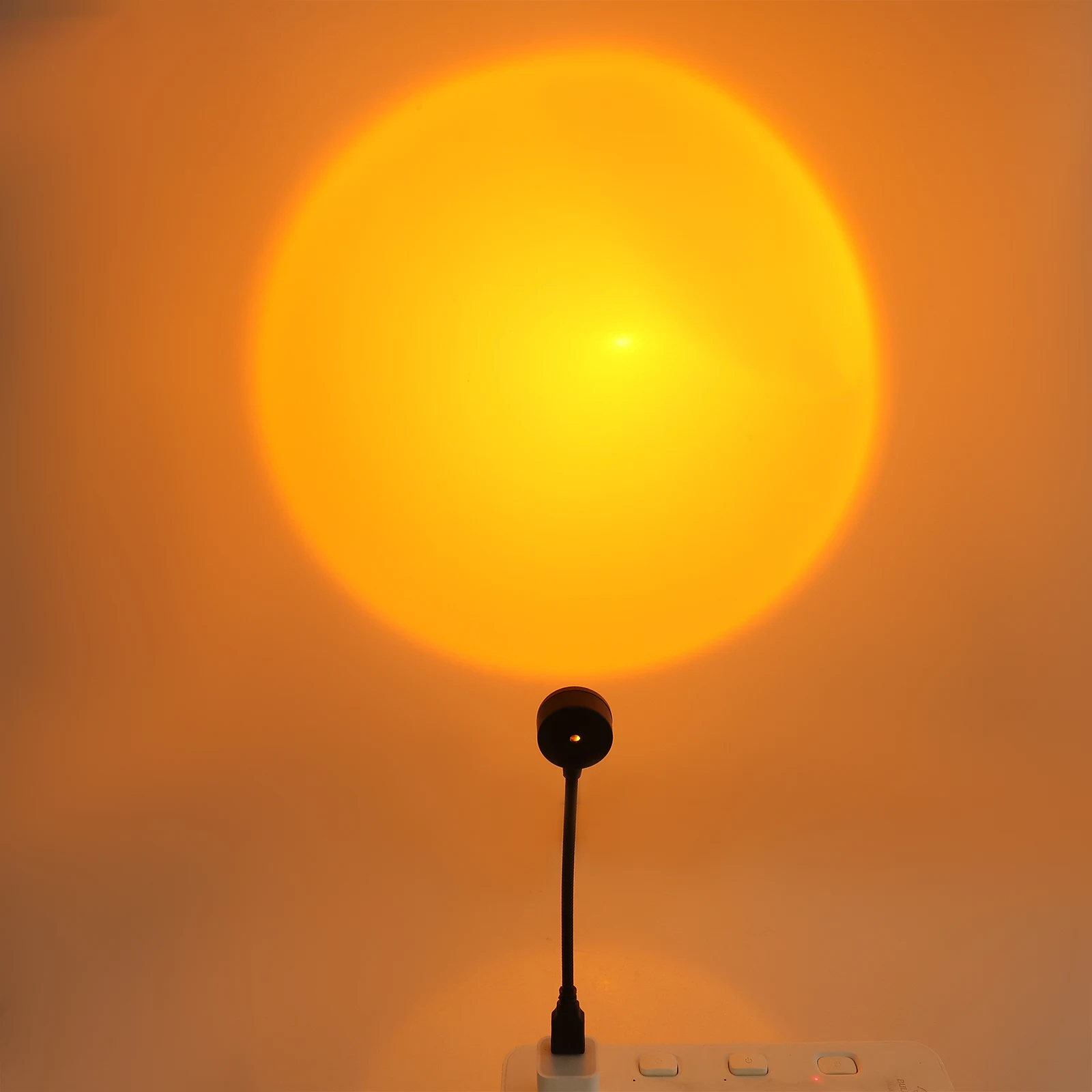 

2 Pcs Lights Lighting Projection Lamp LED Black Abs Birthday Party Decoration