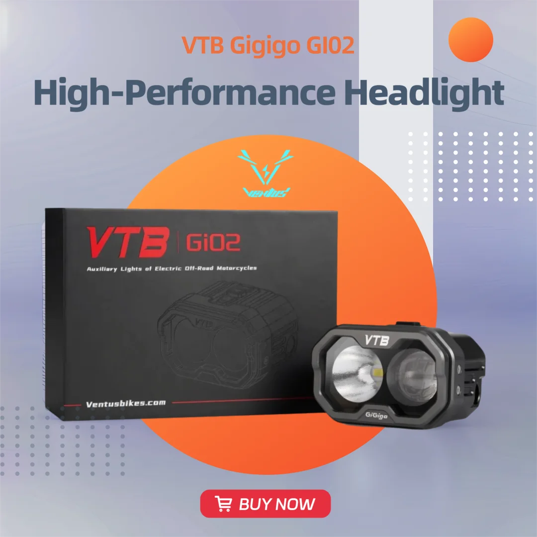 

VTB Gigigo Gi02 Durable Waterproof High-Performance Headlight, Powerful Illumination, Perfect for Off-Road Vehicles
