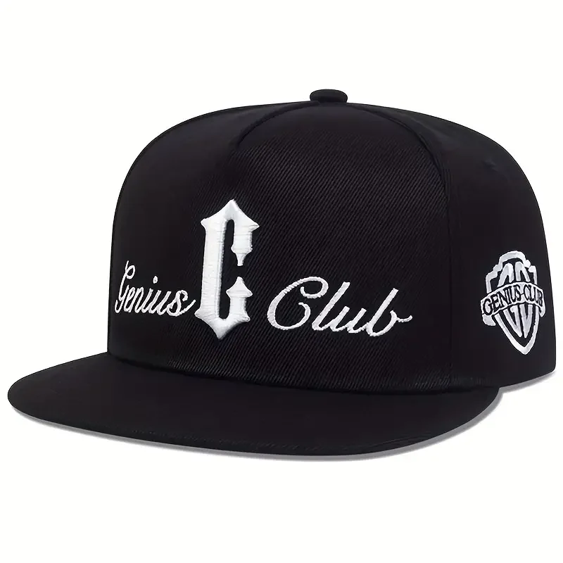 Moda unisex list strona GENIUS CLUB hafty czapki hip-hopowe Outdoor regulowane codzienne czapki baseballowe kapelusz z filtrem przeciwsłonecznym