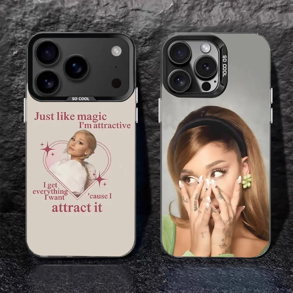 

Brighter Days Ahead A-Ariana Black Matte Shockproof CoverPhone Case For iPhone 17,16,15,14,13,12,11,Pro,Max,Plus