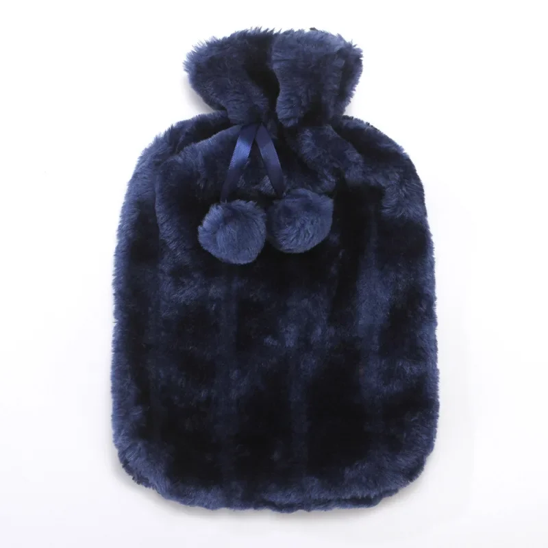 1PC 2L Removable Hot Water Bottle Bag Plush Cover Winter Protective Case Heat Preservation Covers Soft Warm Anti Cold Portable