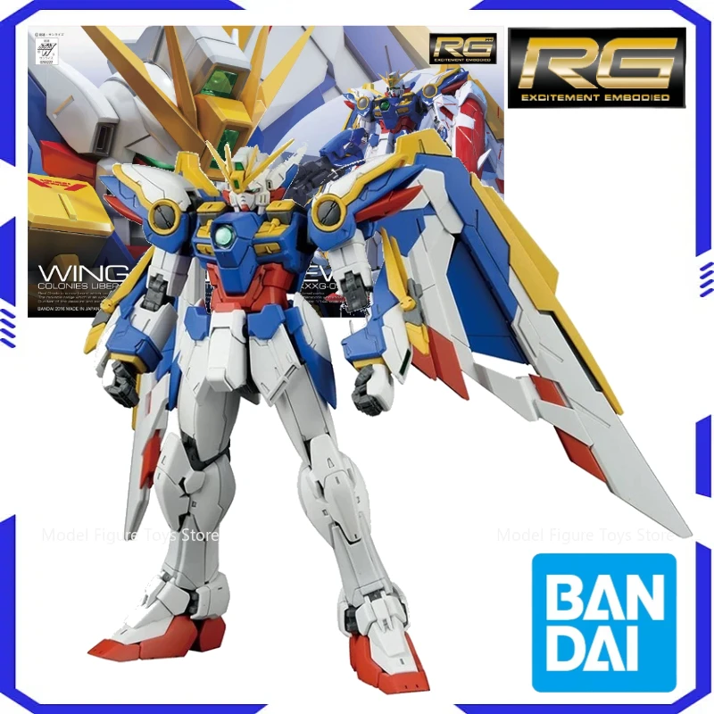 

Bandai Original Model Assembly Kit 1/144 RG-Wing Gundam Model Kit Anime Warrior Component Model Anime Character Holiday Gift
