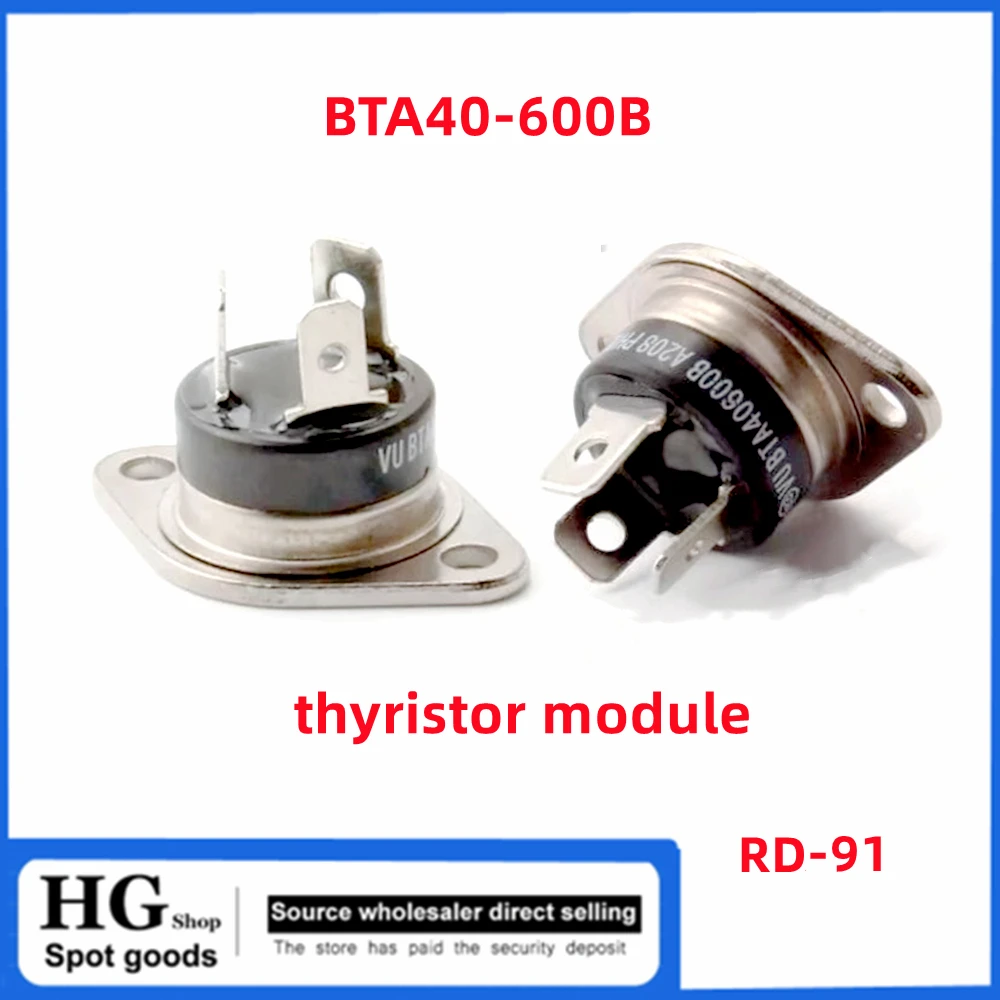 2PCS 5PCS /Lot original BTA40-600B B BTA40-700B BTA40-800B RD-91 thyristor 40A 600V 700V 800V thyristor module