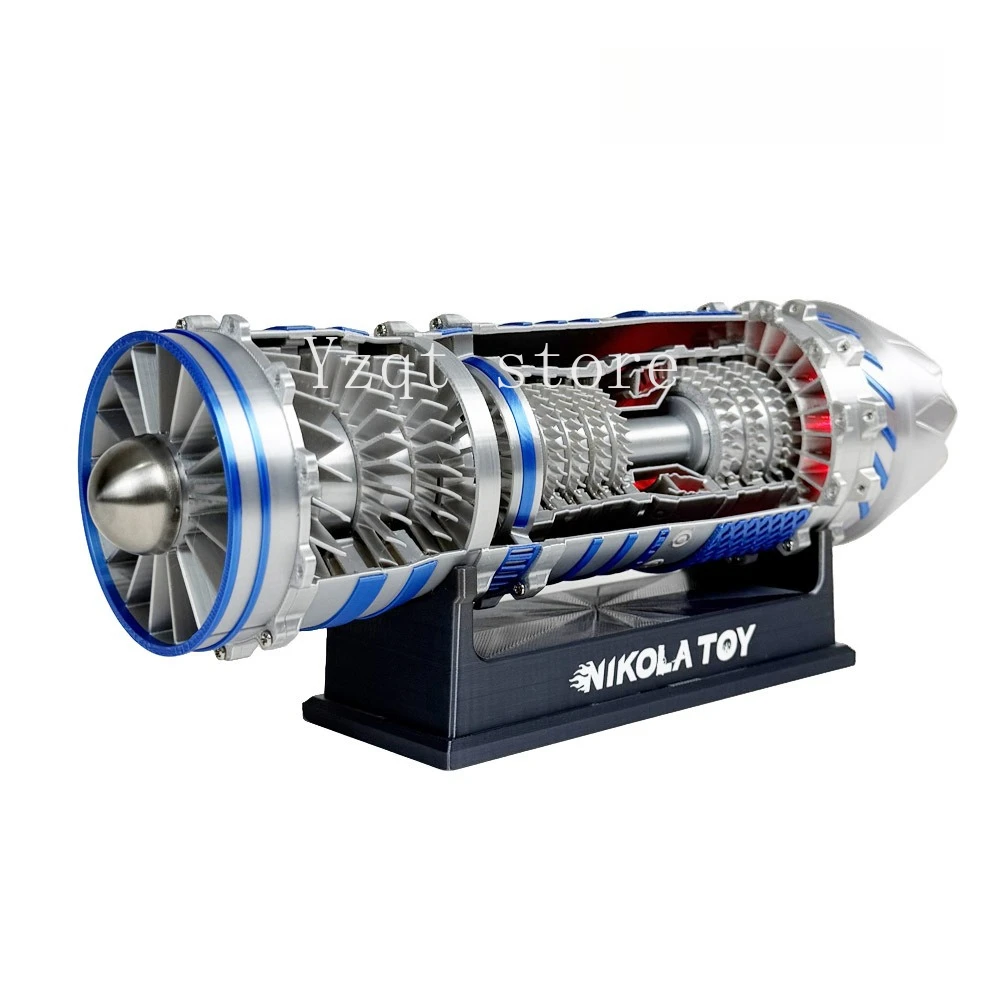 

NIKOLATOY hardcore J-35A fighter turbojet engine airshow model can launch black technology toy man